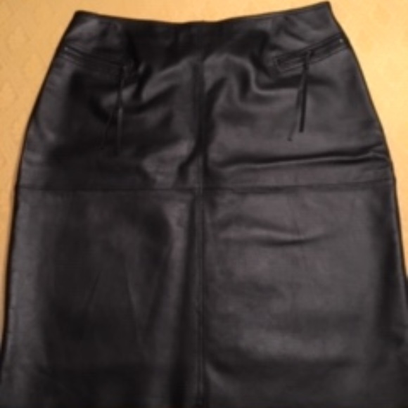 Black Leather Skirt
